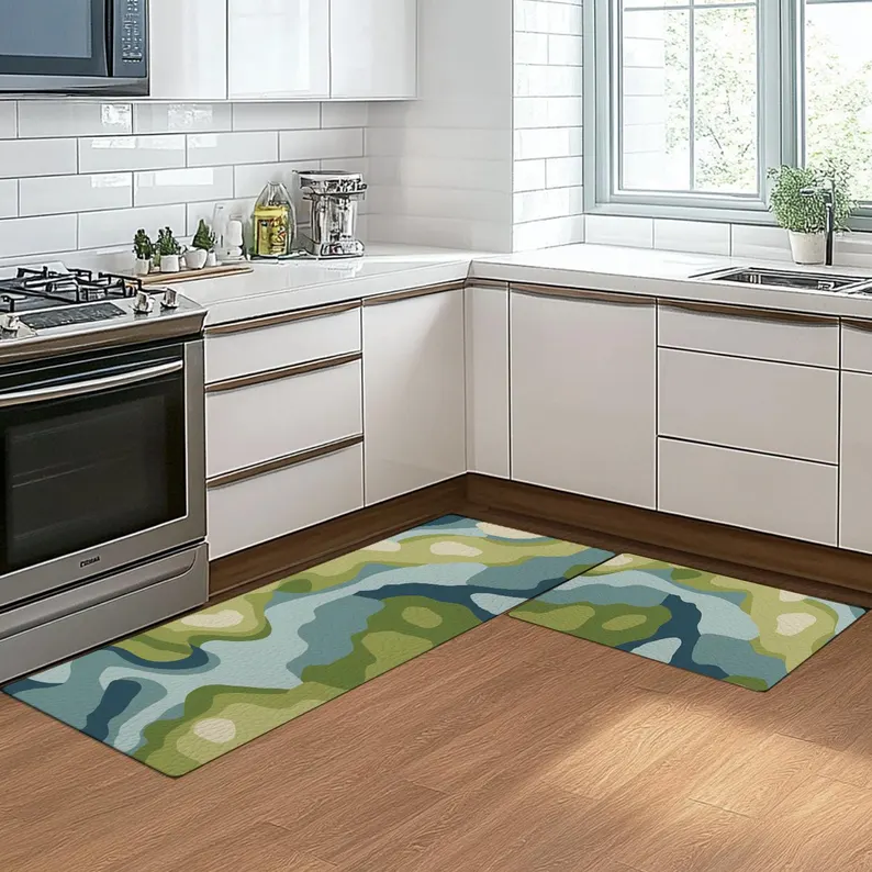 Commercial Kitchen Mats Anti Fatigue - Moss Green Kitchen Mat Anti-Fatigue Non-Slip
