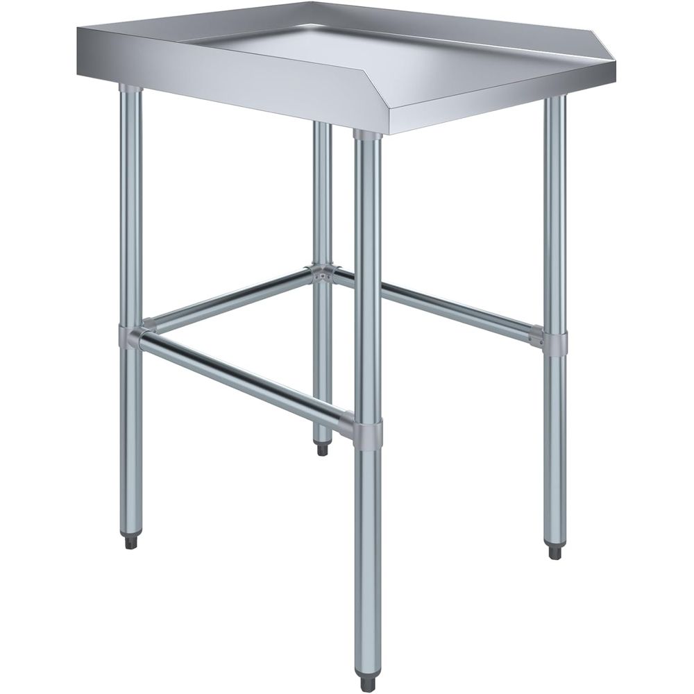 Commercial Kitchen Backsplash - Stainless Steel Commercial Work Table with