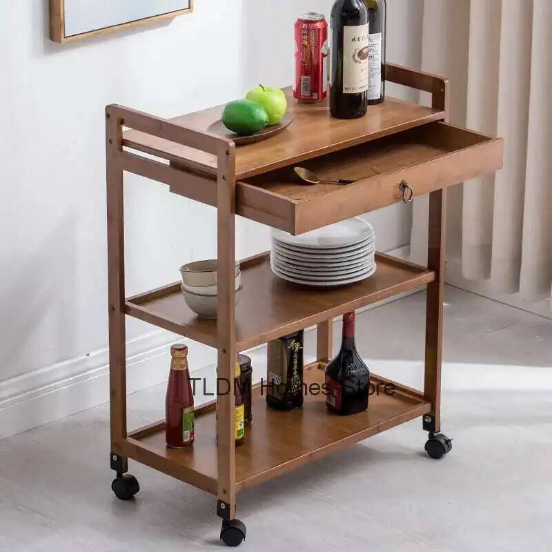 Commercial Kitchen And Bar - Bamboo Mobile Hotel Trolley Restaurant Wine
