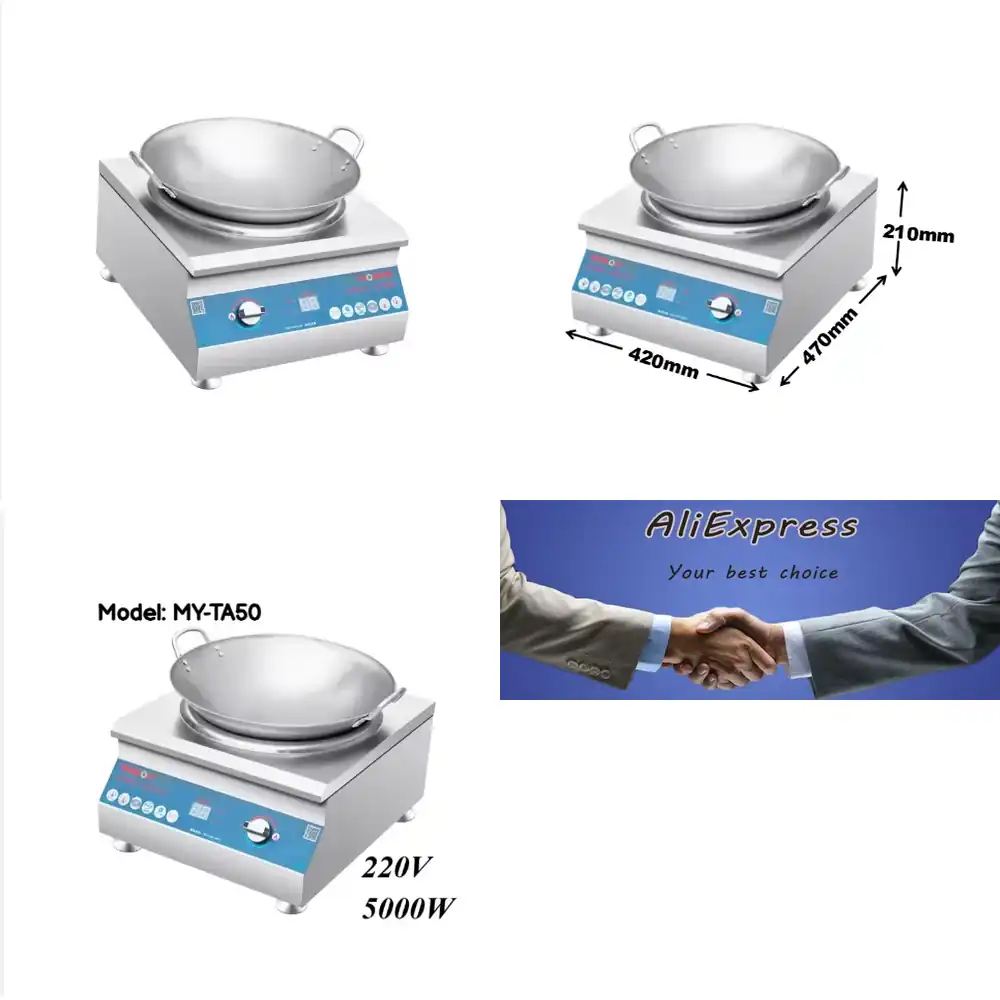 Induction Cooker Commercial - Cooker 5000W Concave High Power Commercial