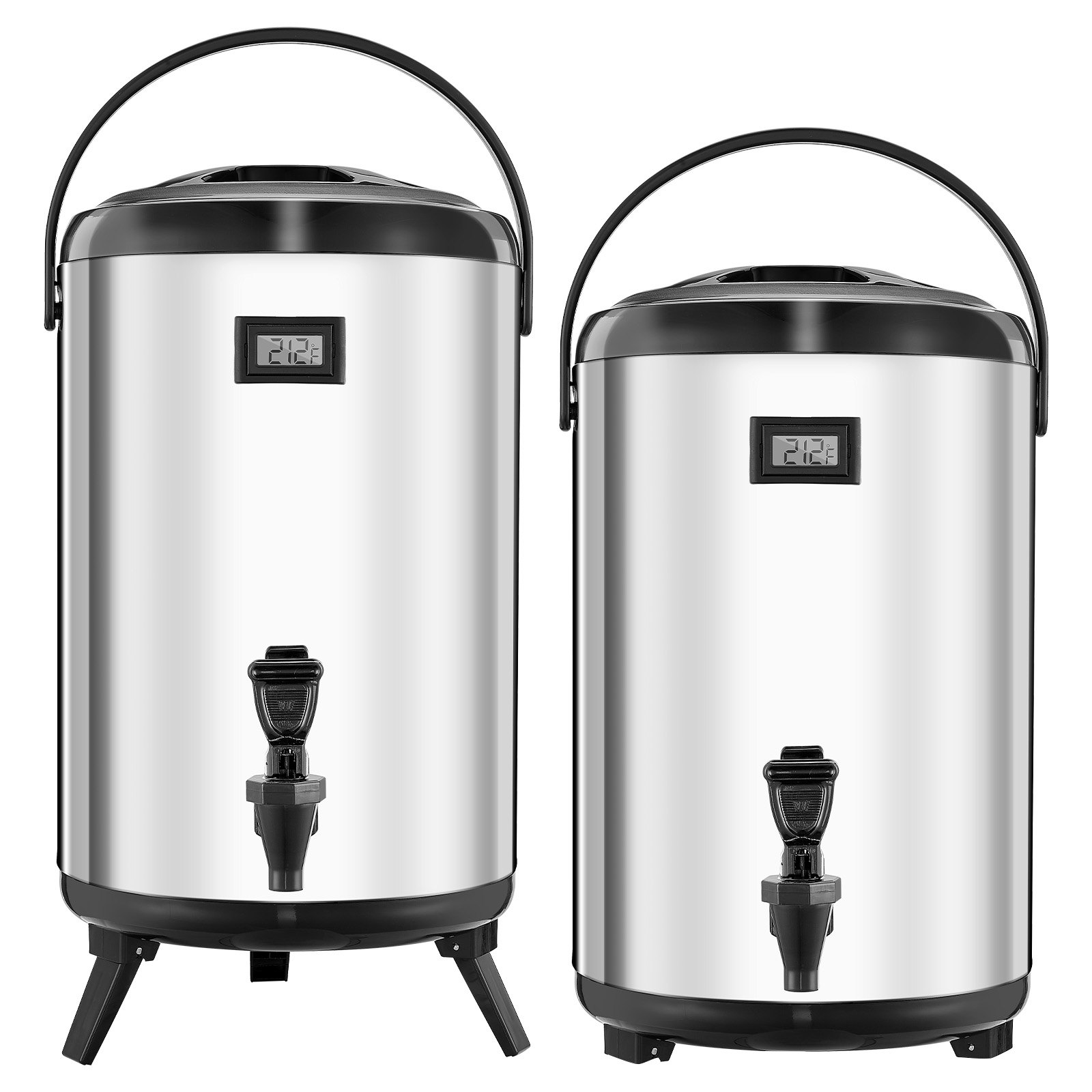 Cold Drink Dispenser - 3.2 Gal Insulated Beverage Dispenser For