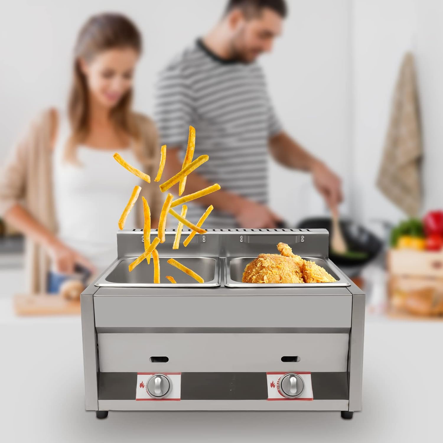 Propane LPG Gas Deep Fryer 2 B – Deep Fryer Commercial Bewertung und Preis