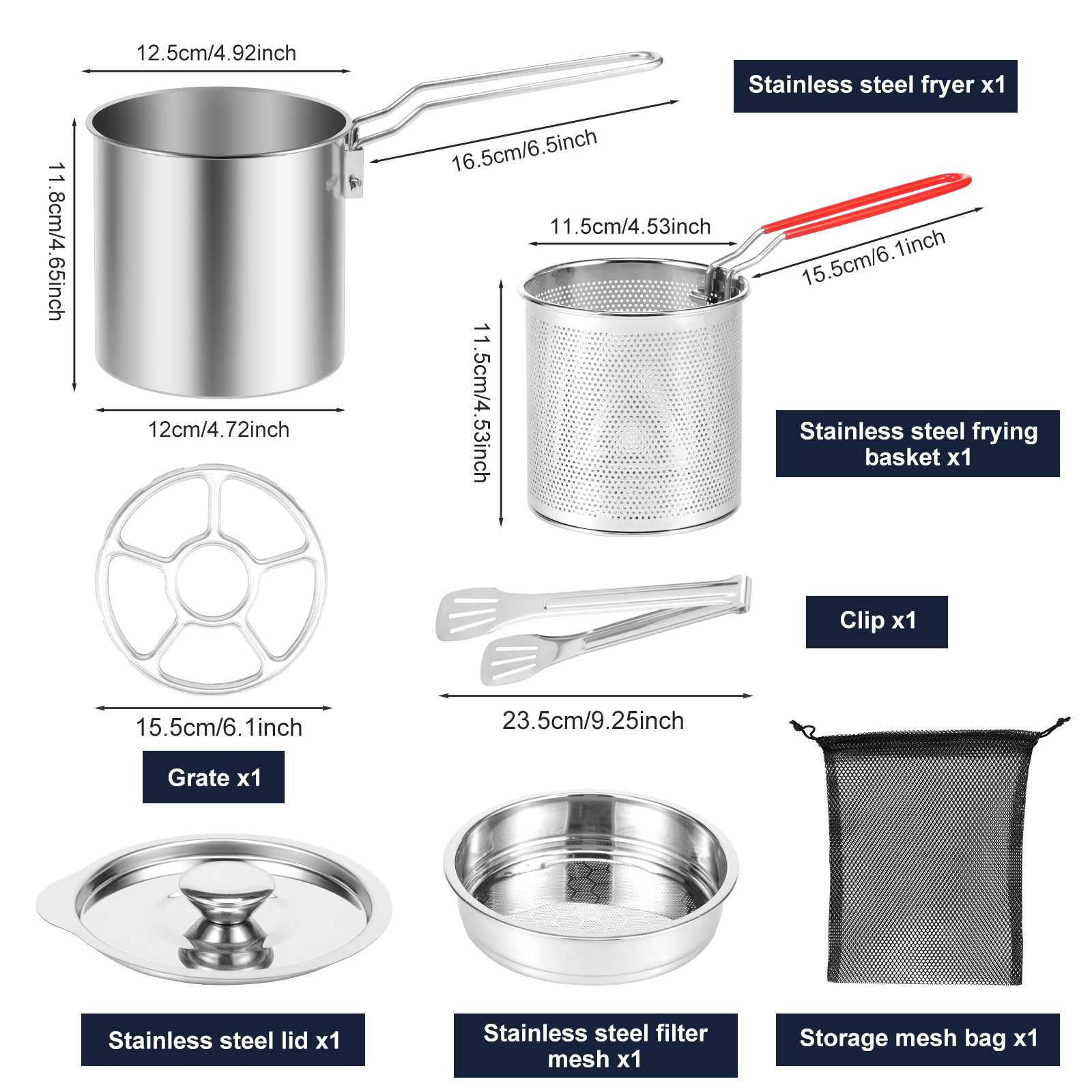 Deep Fryer Pots Stainless Stee – Commercial Kitchen Appliance Bewertung und Preis