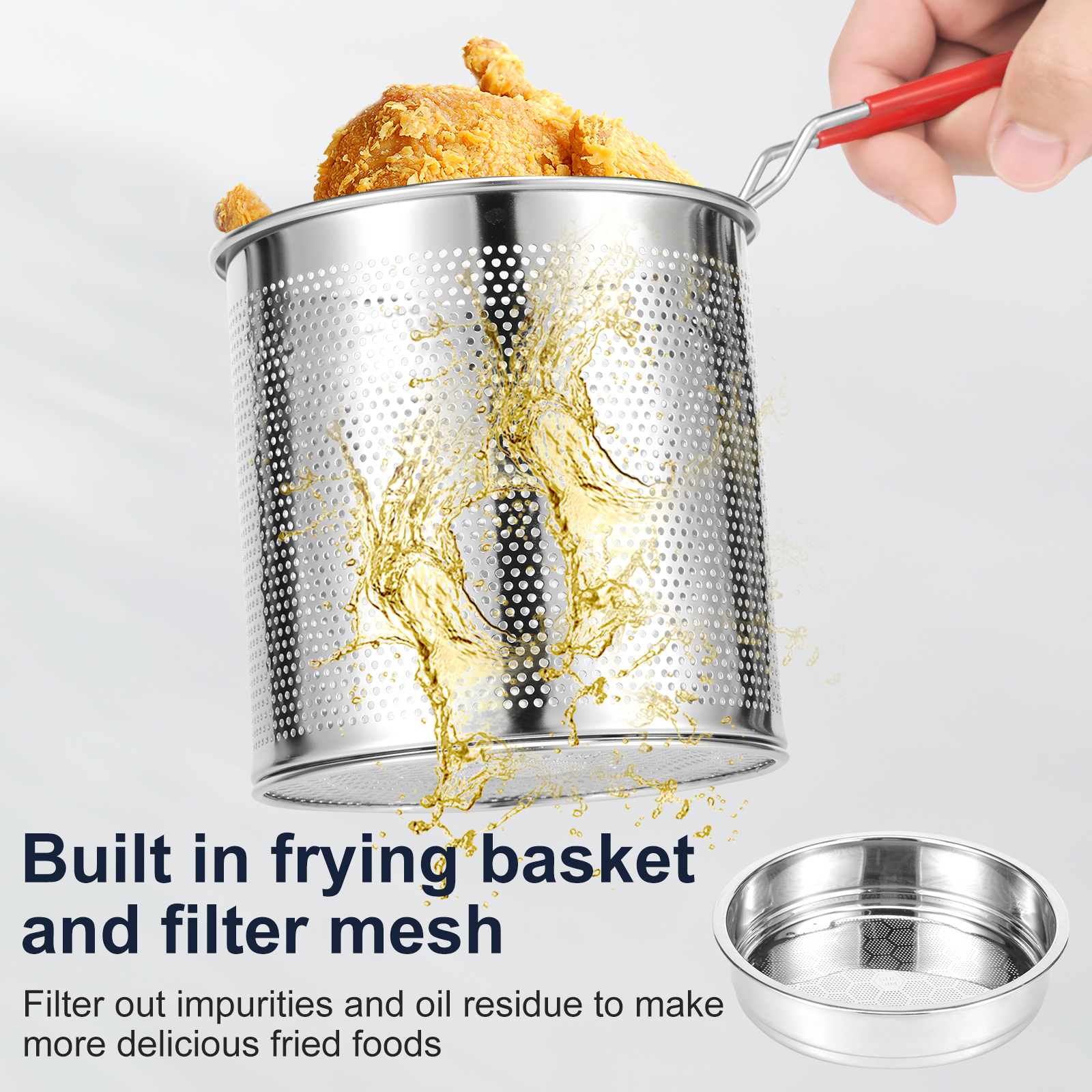 Deep Fryer Pots Stainless Stee – Commercial Kitchen Appliance Bewertung und Preis