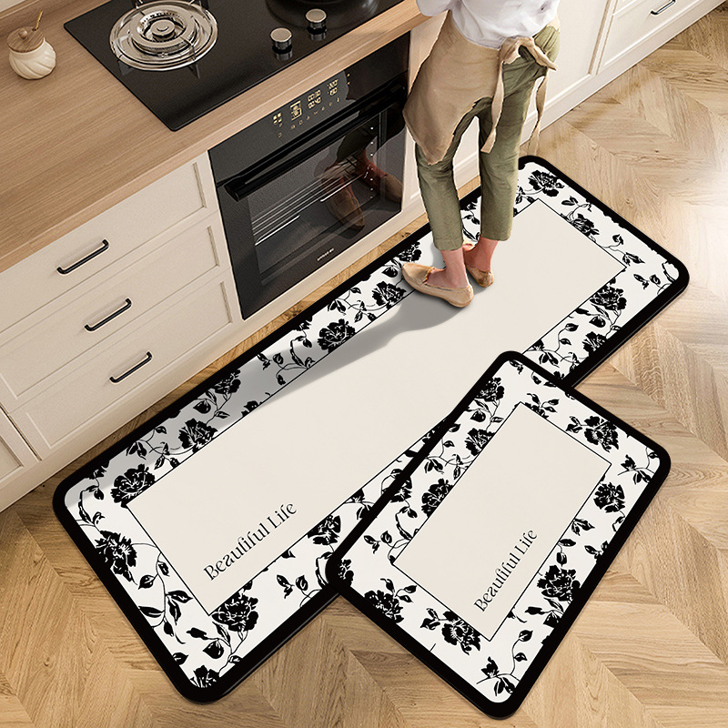 Vintage Floral Kitchen Carpet  – Commercial Kitchen Mats Anti Fatigue Bewertung und Preis