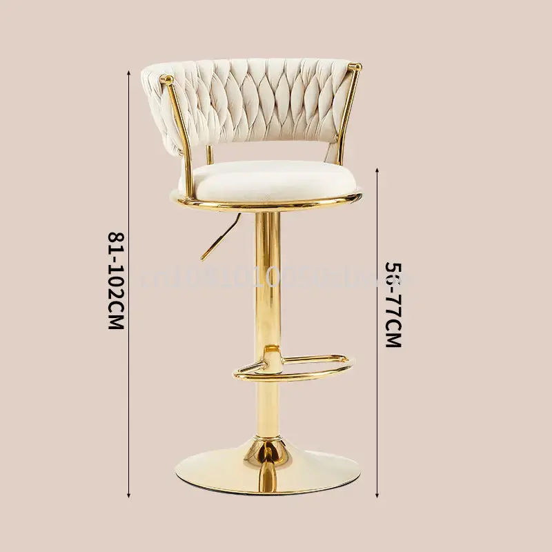 Modern Velvet Bar Stools Swive – Commercial Kitchen And Bar Bewertung und Preis