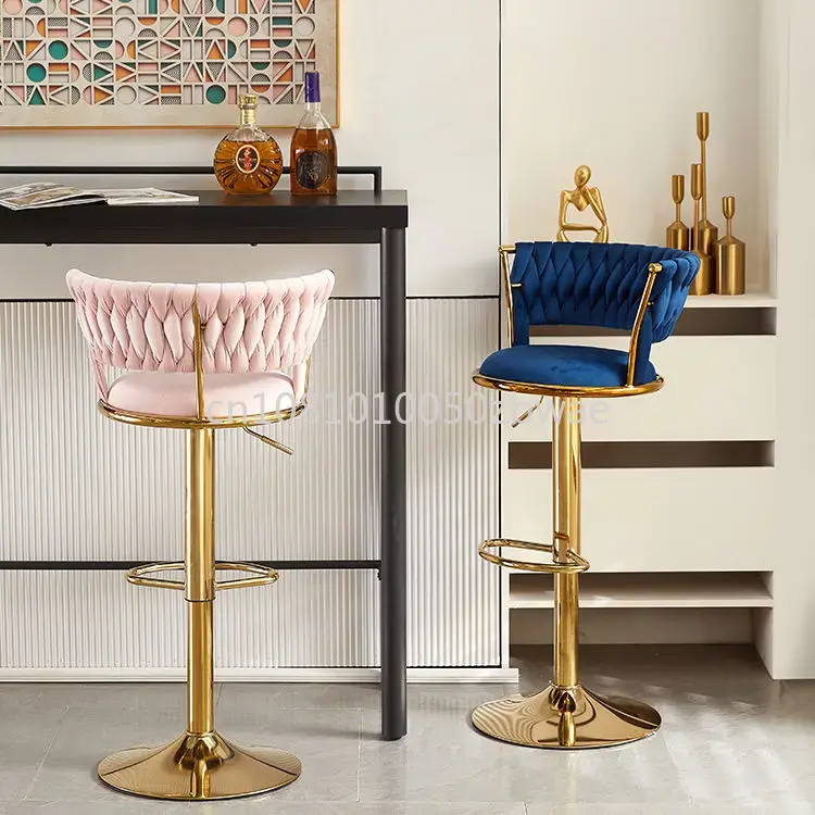 Modern Velvet Bar Stools Swive – Commercial Kitchen And Bar Bewertung und Preis