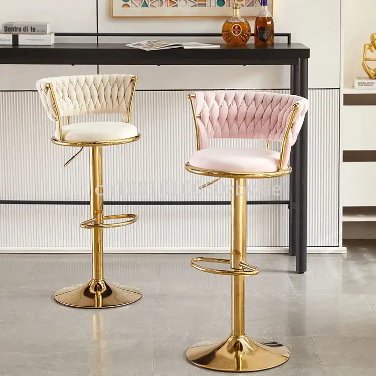 Modern Velvet Bar Stools Swive – Commercial Kitchen And Bar Bewertung und Preis