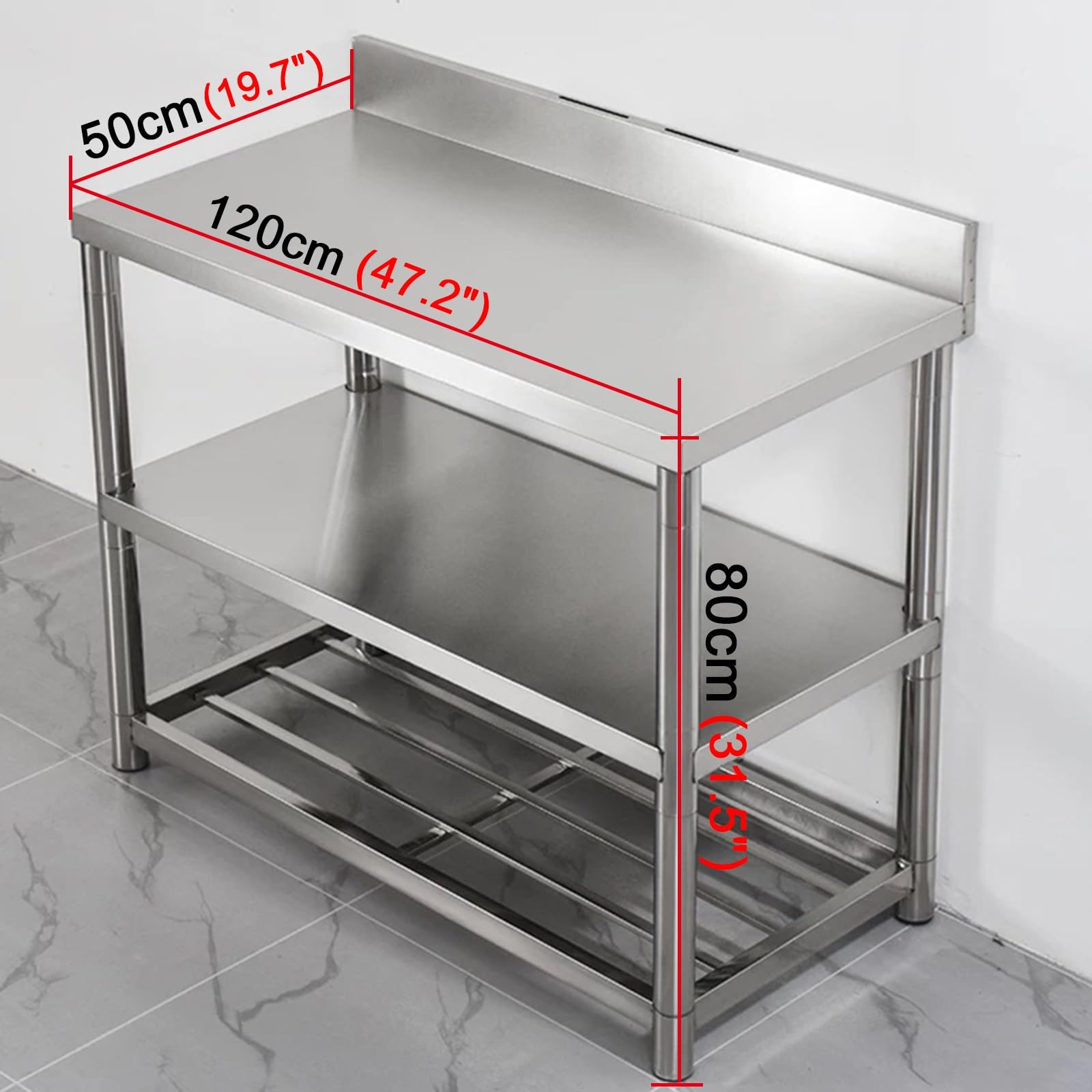 kz-Work Table Stainless Steel  – Commercial Kitchen Tables Bewertung und Preis