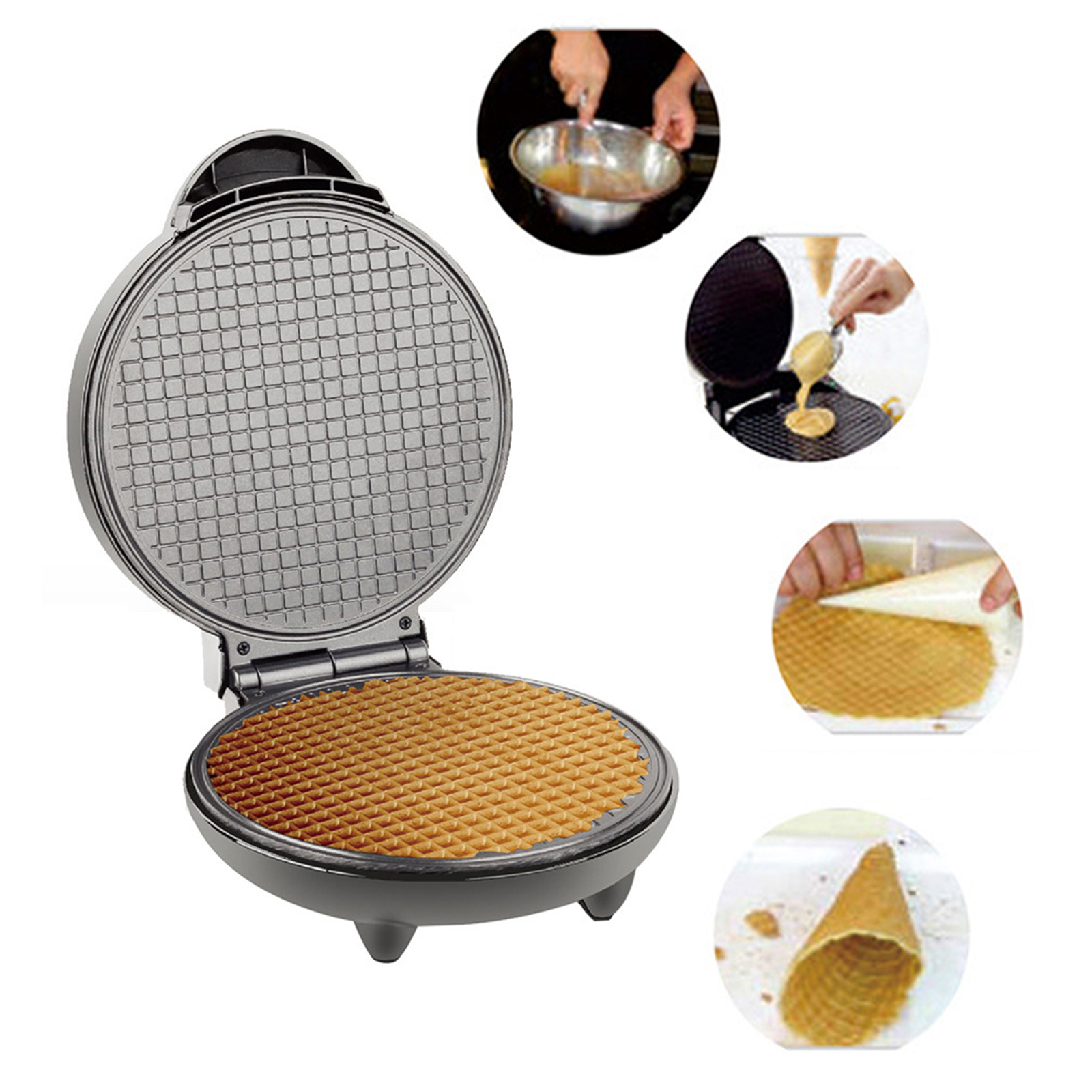 1200W Waffle Maker Nonstick Ba – Rotary Bakery Oven Bewertung und Preis