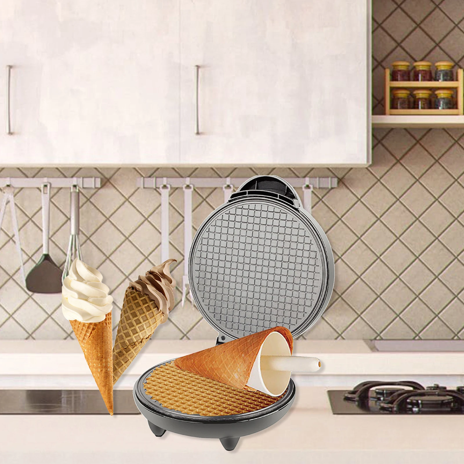 1200W Waffle Maker Nonstick Ba – Rotary Bakery Oven Bewertung und Preis