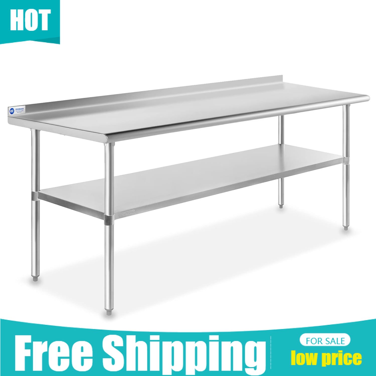 Stainless Steel Kitchen Prep T – Commercial Kitchen Backsplash Bewertung und Preis