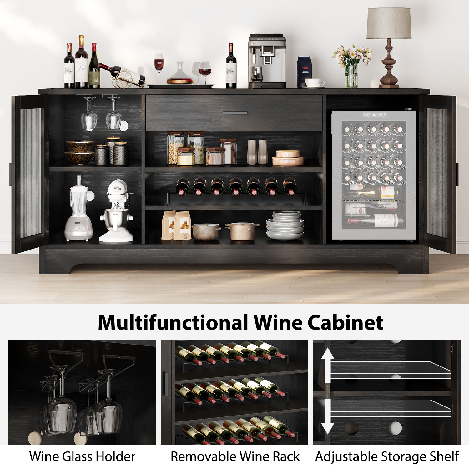 Wooden wine family bar cabinet – Commercial Kitchen And Bar Bewertung und Preis