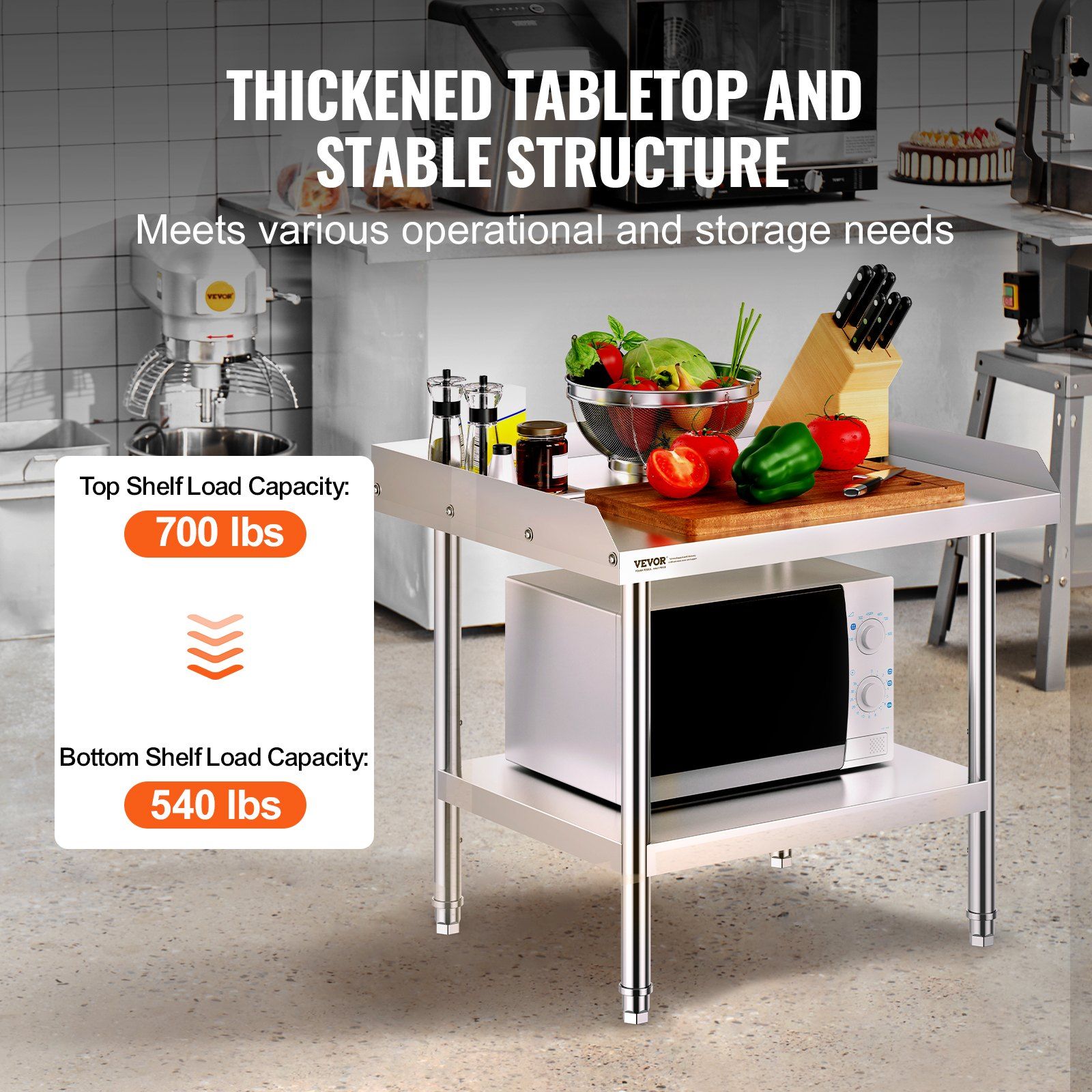 Durable Stainless Steel Work T – Commercial Kitchen Tables Bewertung und Preis