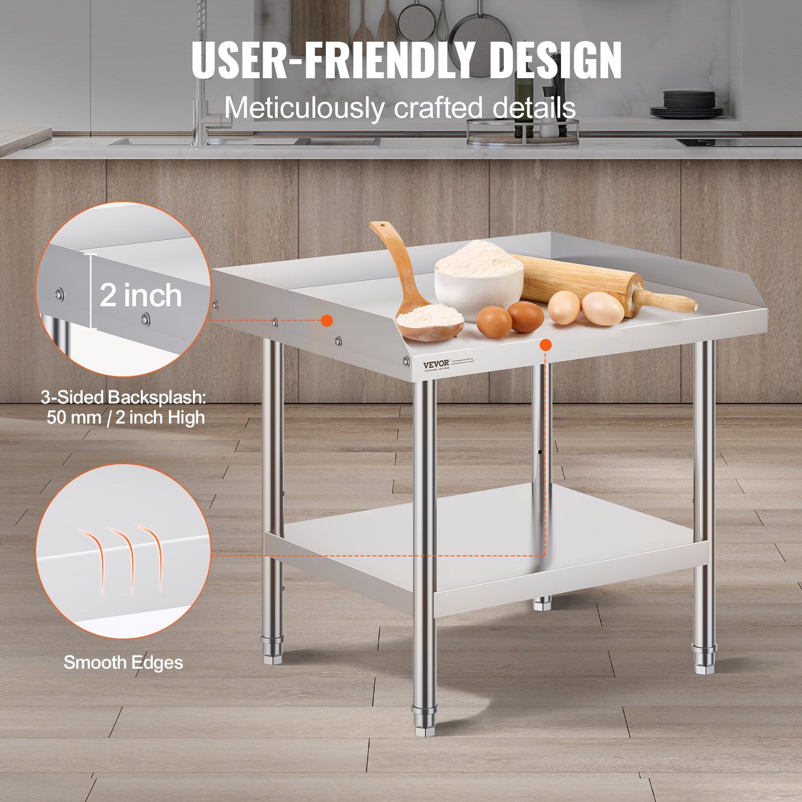 Durable Stainless Steel Work T – Commercial Kitchen Tables Bewertung und Preis