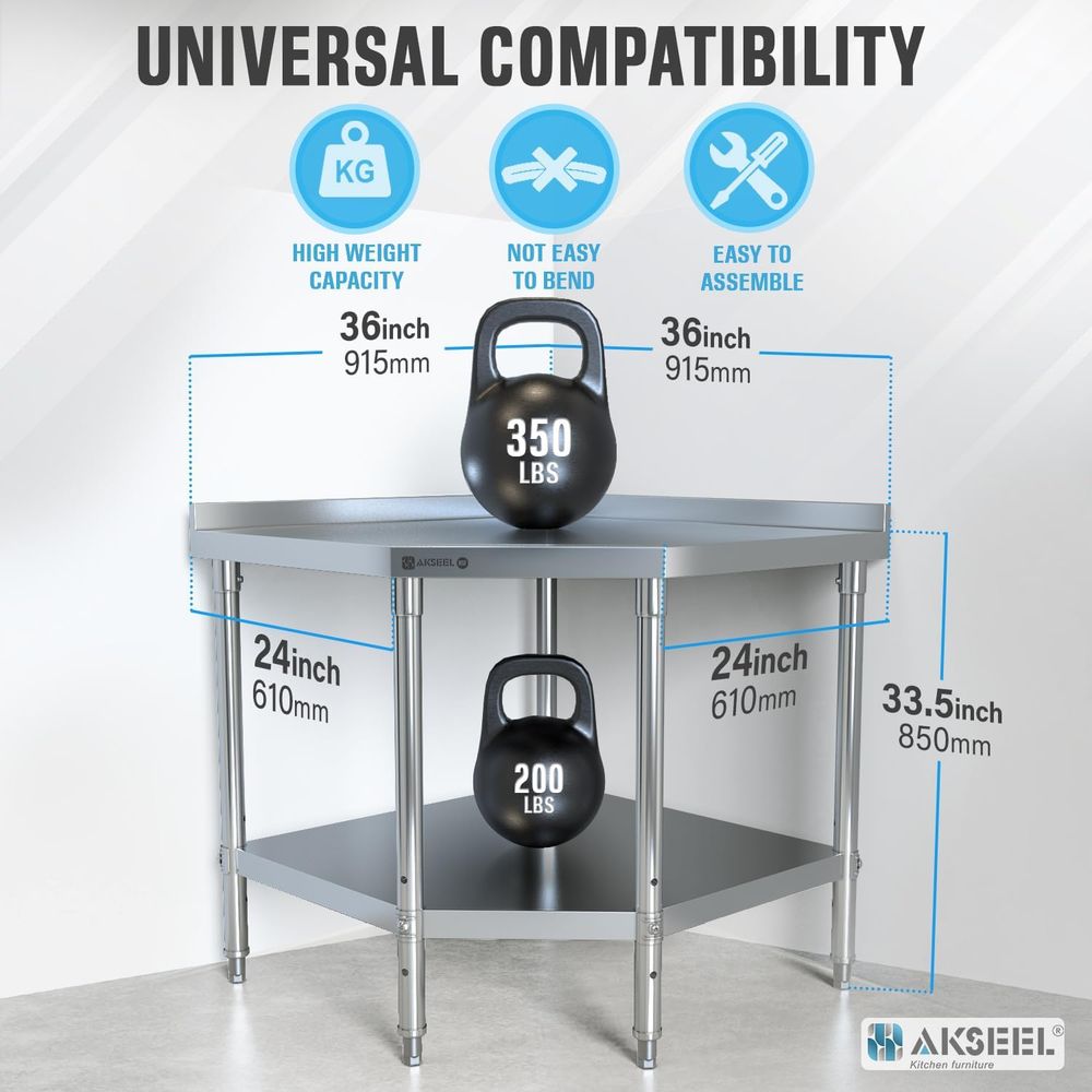 StainlSteel Work Table - ood P – Commercial Kitchen Backsplash Bewertung und Preis