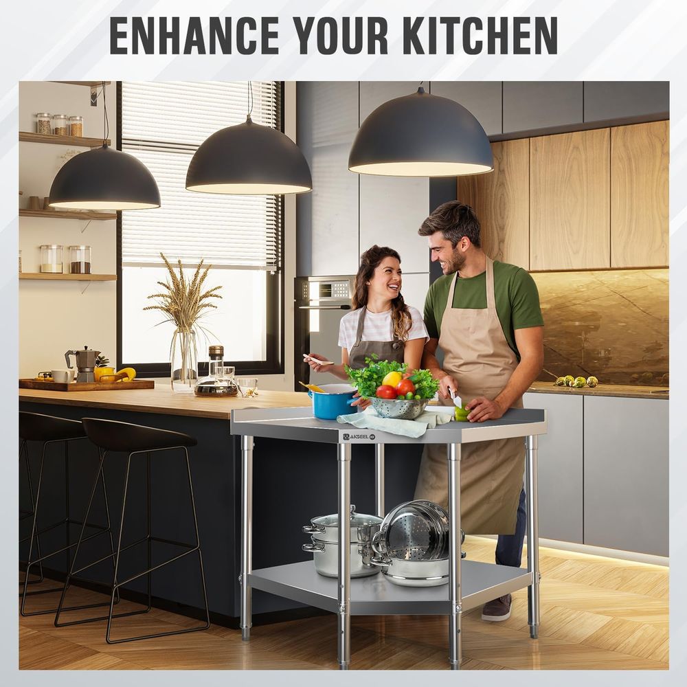 StainlSteel Work Table - ood P – Commercial Kitchen Backsplash Bewertung und Preis