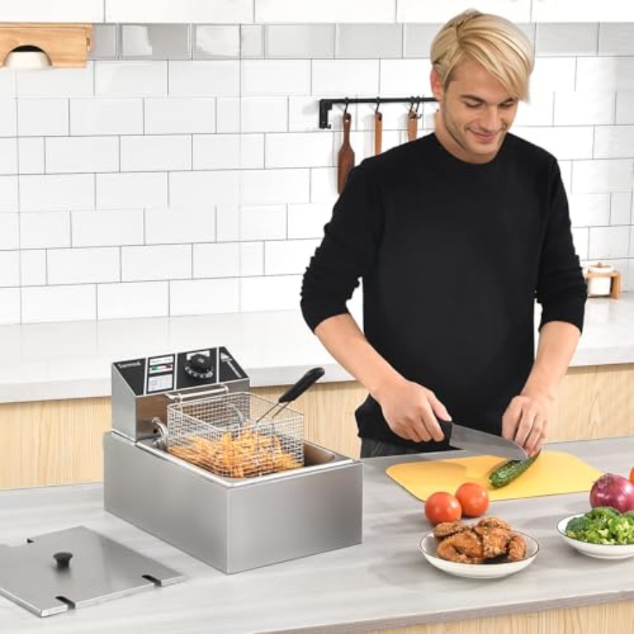 Electric Deep Fryer with Baske – Deep Fryer Commercial Bewertung und Preis