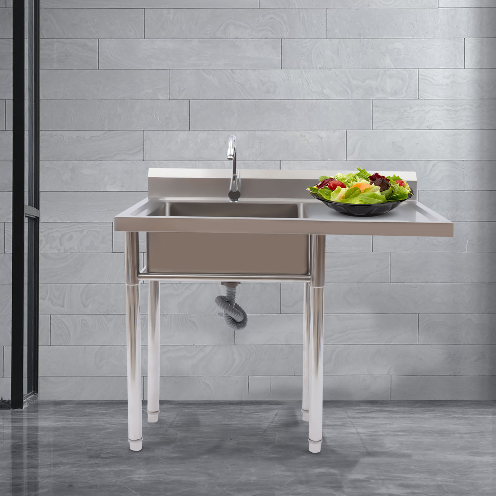 Stainless Steel Sink with Fauc – Commercial Kitchen Backsplash Bewertung und Preis