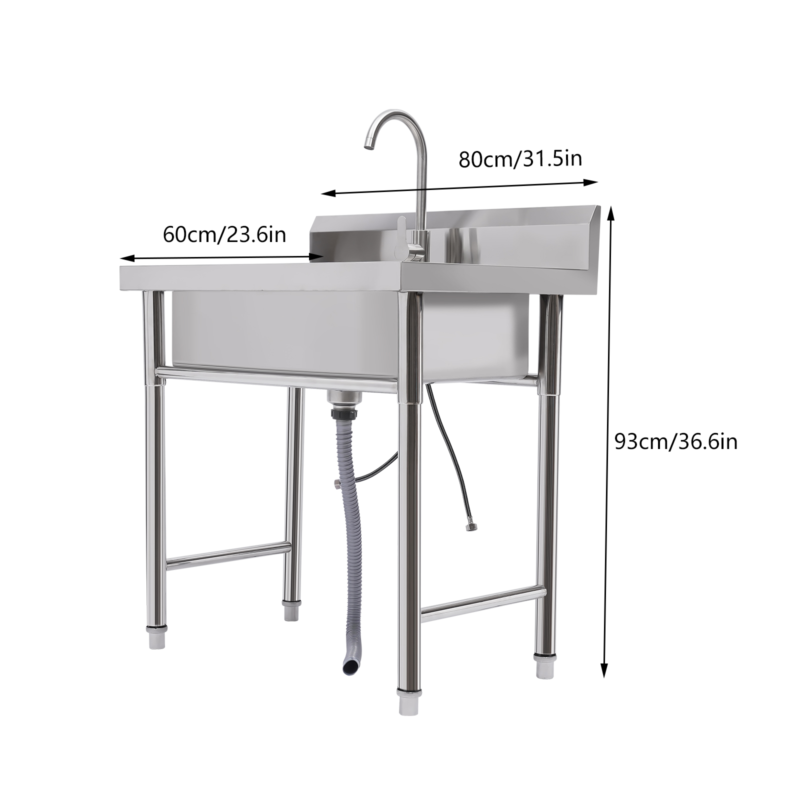 Stainless Steel Commercial Sin – Commercial Kitchen Backsplash Bewertung und Preis