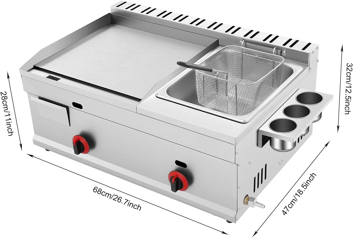 Deep-Frying Machine, 6L/1.59Ga – Deep Fryer Commercial Bewertung und Preis