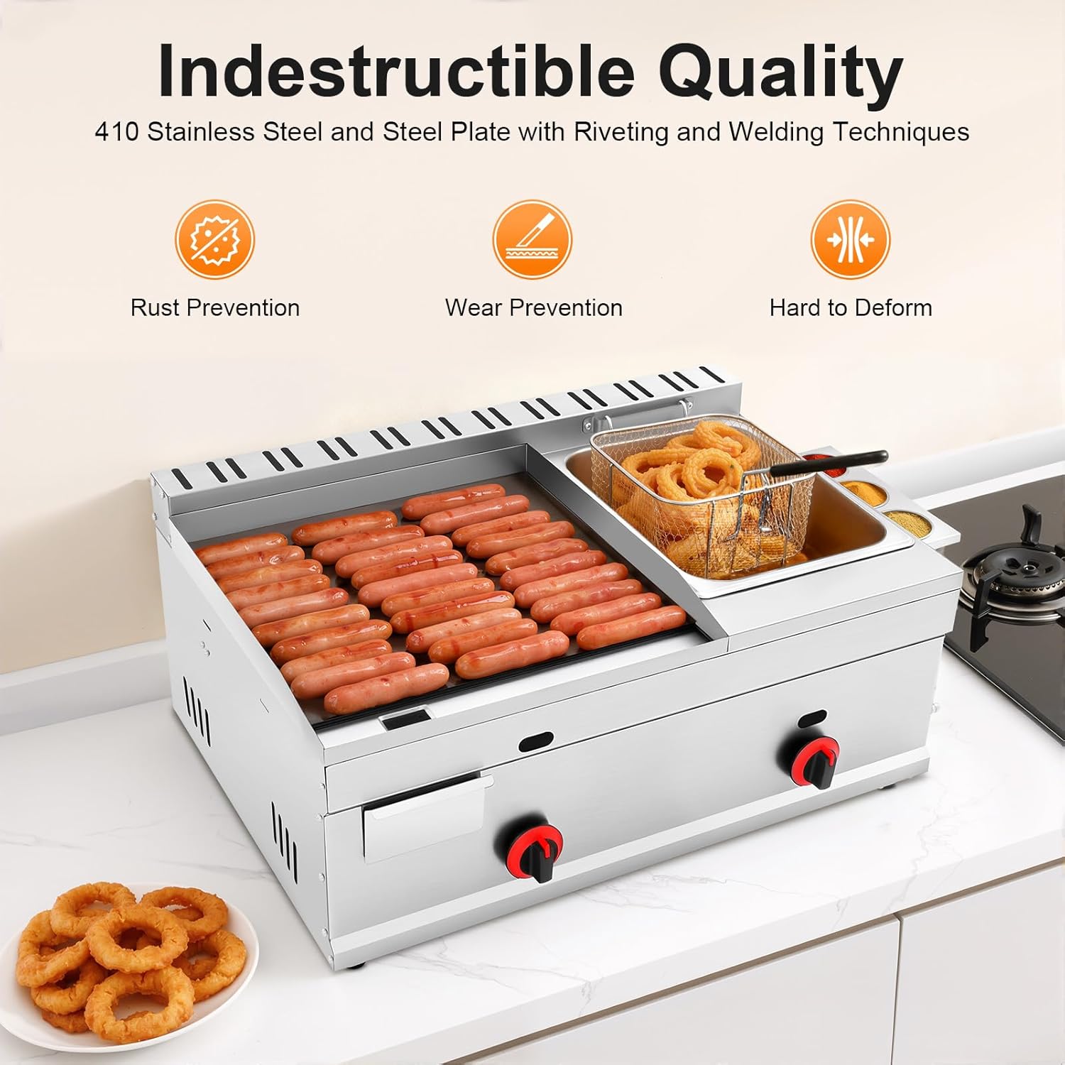 Deep-Frying Machine, 6L/1.59Ga – Deep Fryer Commercial Bewertung und Preis
