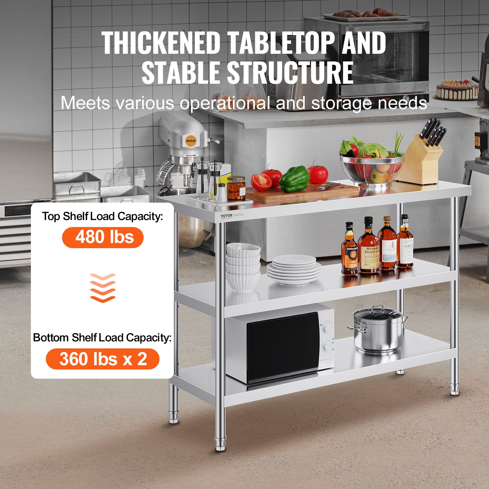 Stainless Steel Food Prep Tabl – Commercial Kitchen Tables Bewertung und Preis