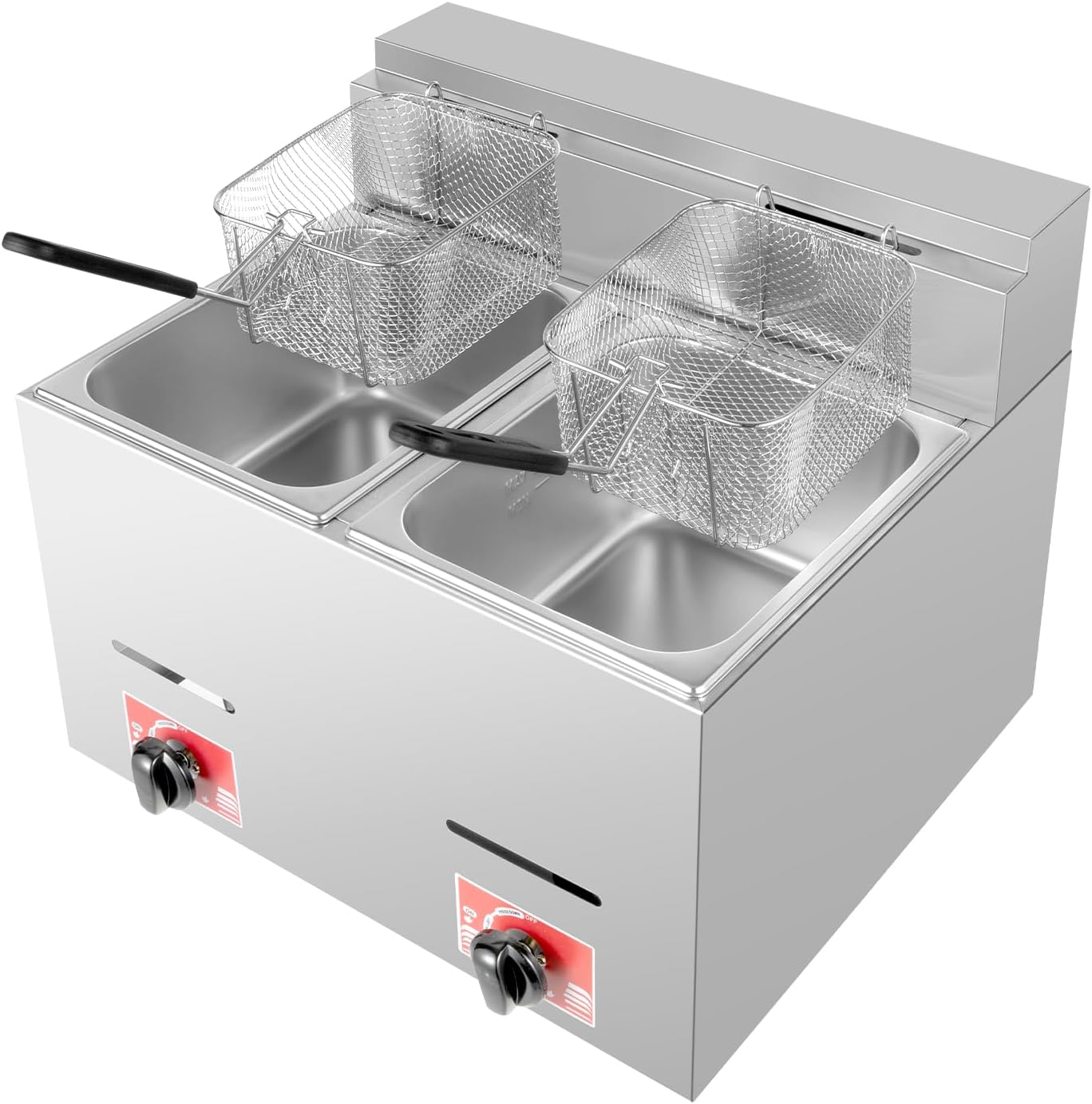 Stainless Steel Deep Double Cy – Deep Fryer Commercial Bewertung und Preis