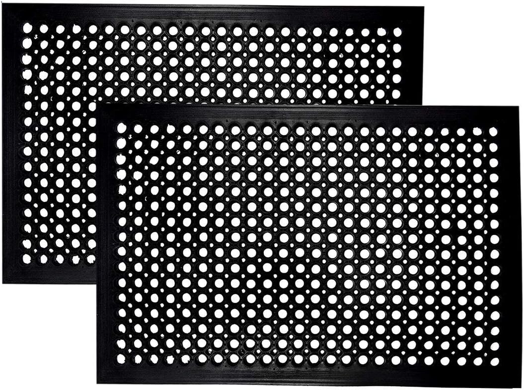 Rubber Doormat - 2 Pack Non Sl – Commercial Kitchen Mats Anti Fatigue Bewertung und Preis