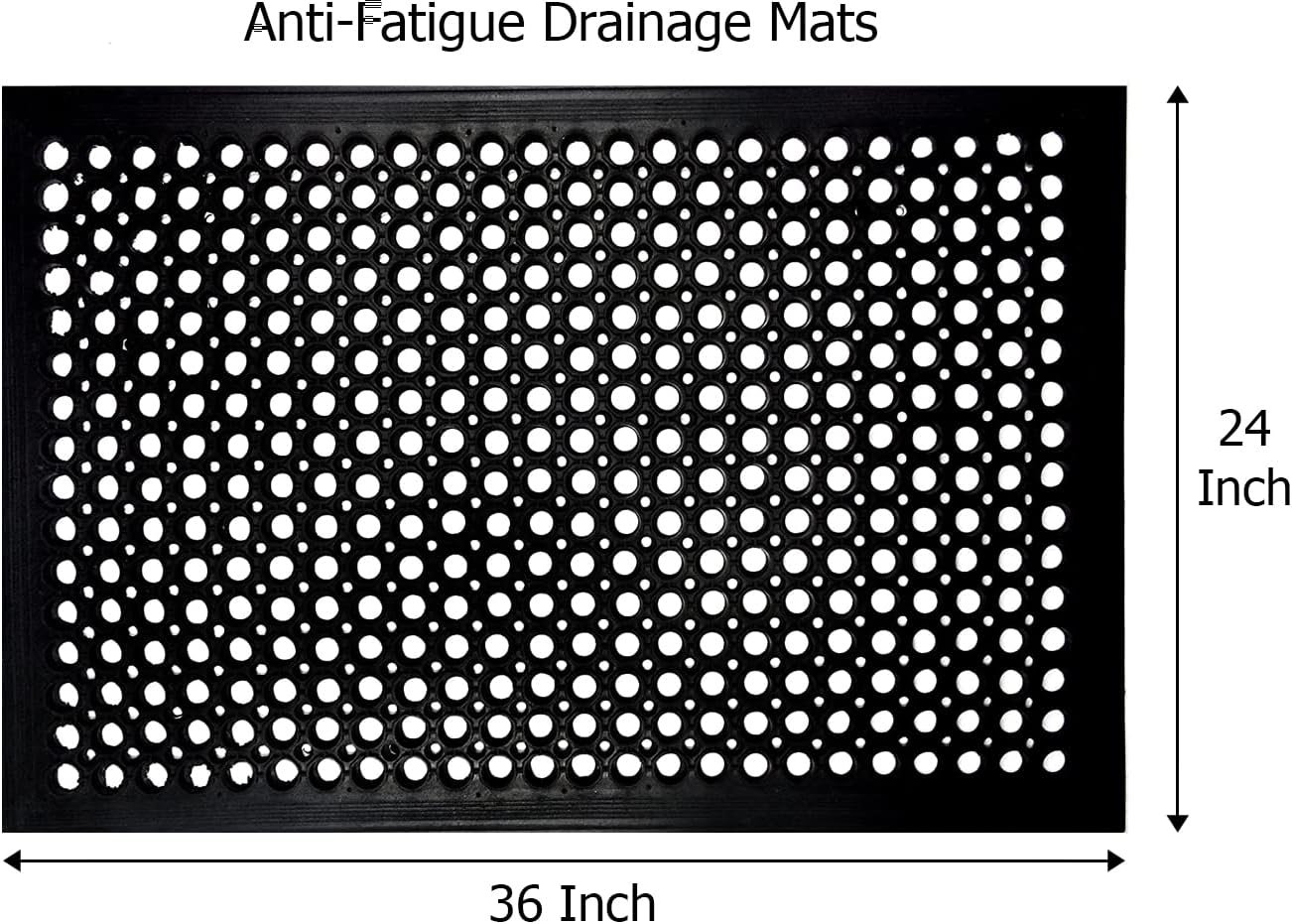 Rubber Doormat - 2 Pack Non Sl – Commercial Kitchen Mats Anti Fatigue Bewertung und Preis