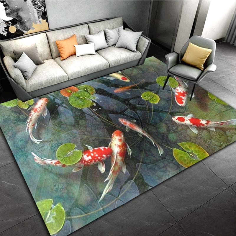 1pc 3D Koi Fish Rug - Non-Slip – Commercial Kitchen Mats Anti Fatigue Bewertung und Preis