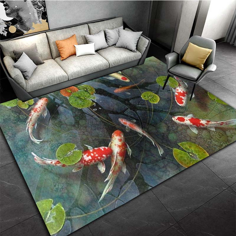 1pc 3D Koi Fish Rug - Non-Slip – Commercial Kitchen Mats Anti Fatigue Bewertung und Preis