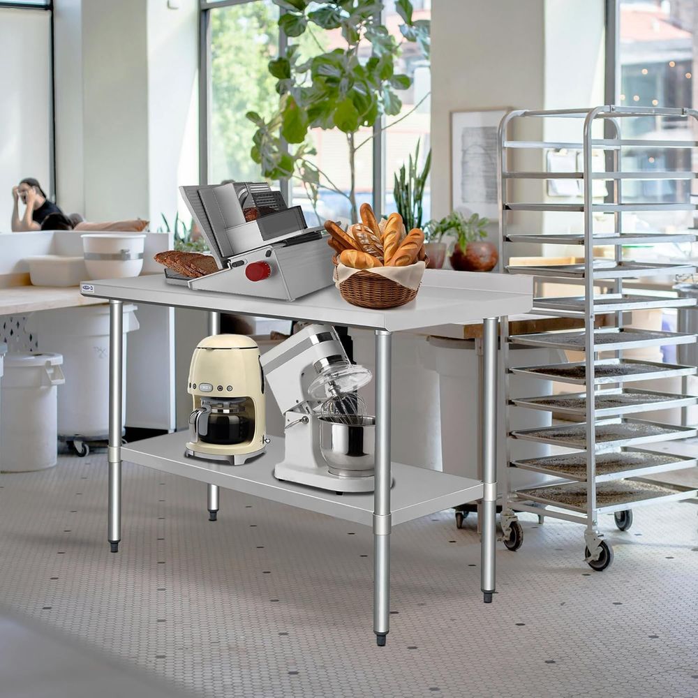 HARDURA StainlSteel Table with – Commercial Kitchen Backsplash Bewertung und Preis
