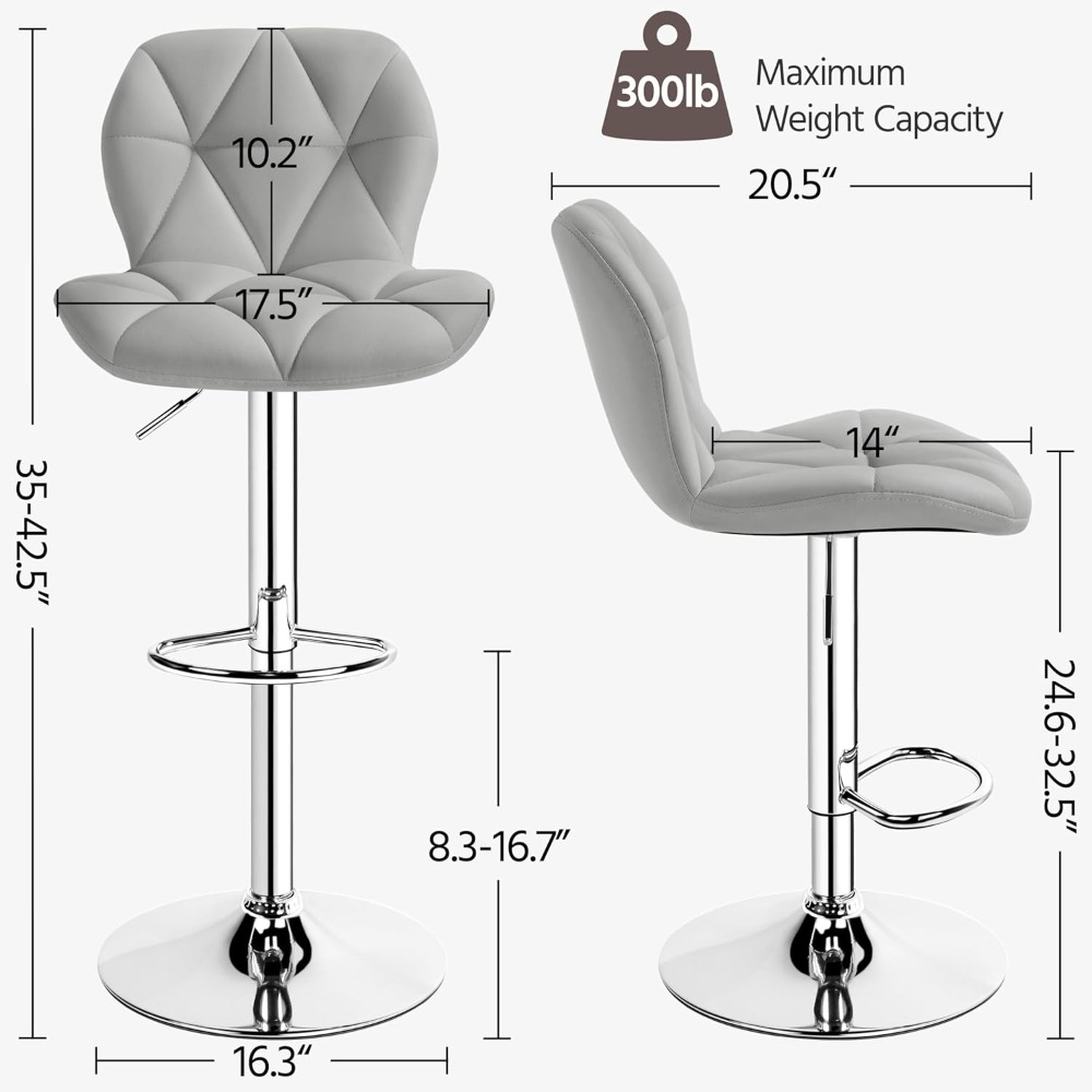 Bar Stools Set of 2, Modern Ad – Commercial Kitchen And Bar Bewertung und Preis