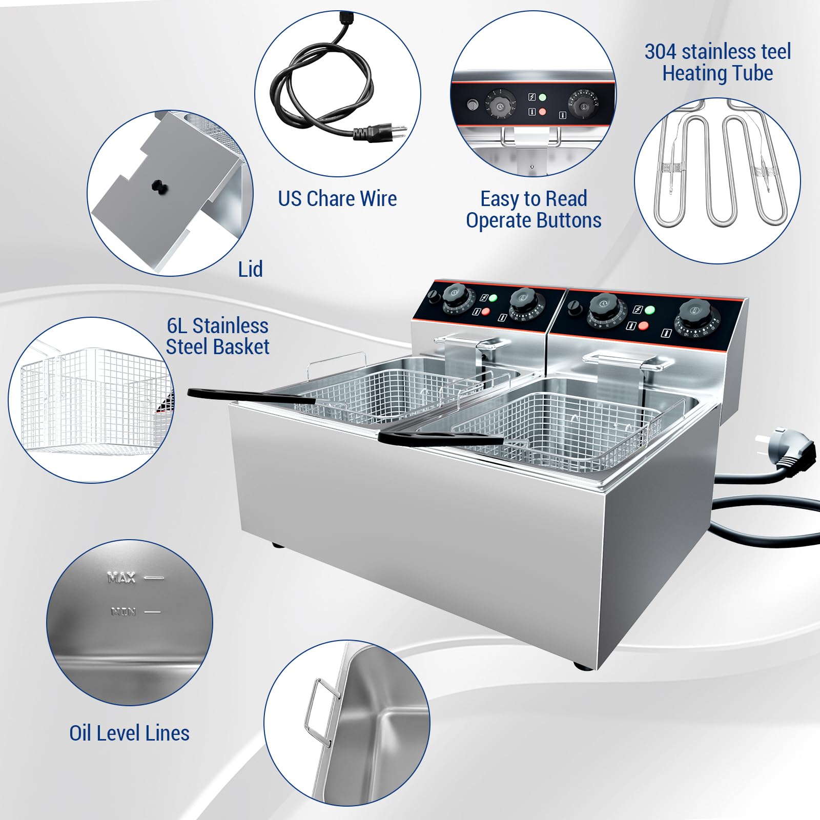 6/8/11L Commercial Electric De – Deep Fryer Commercial Bewertung und Preis