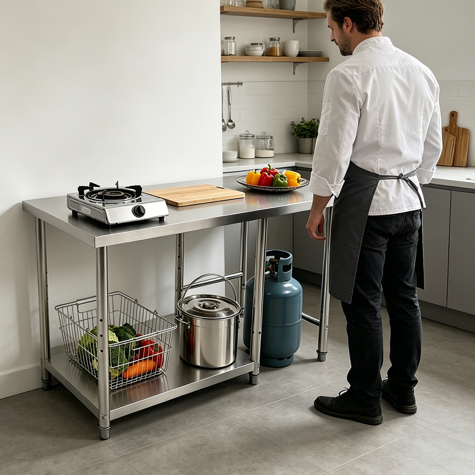 Stainless Steel Prep & Work Ta – Commercial Kitchen Tables Bewertung und Preis