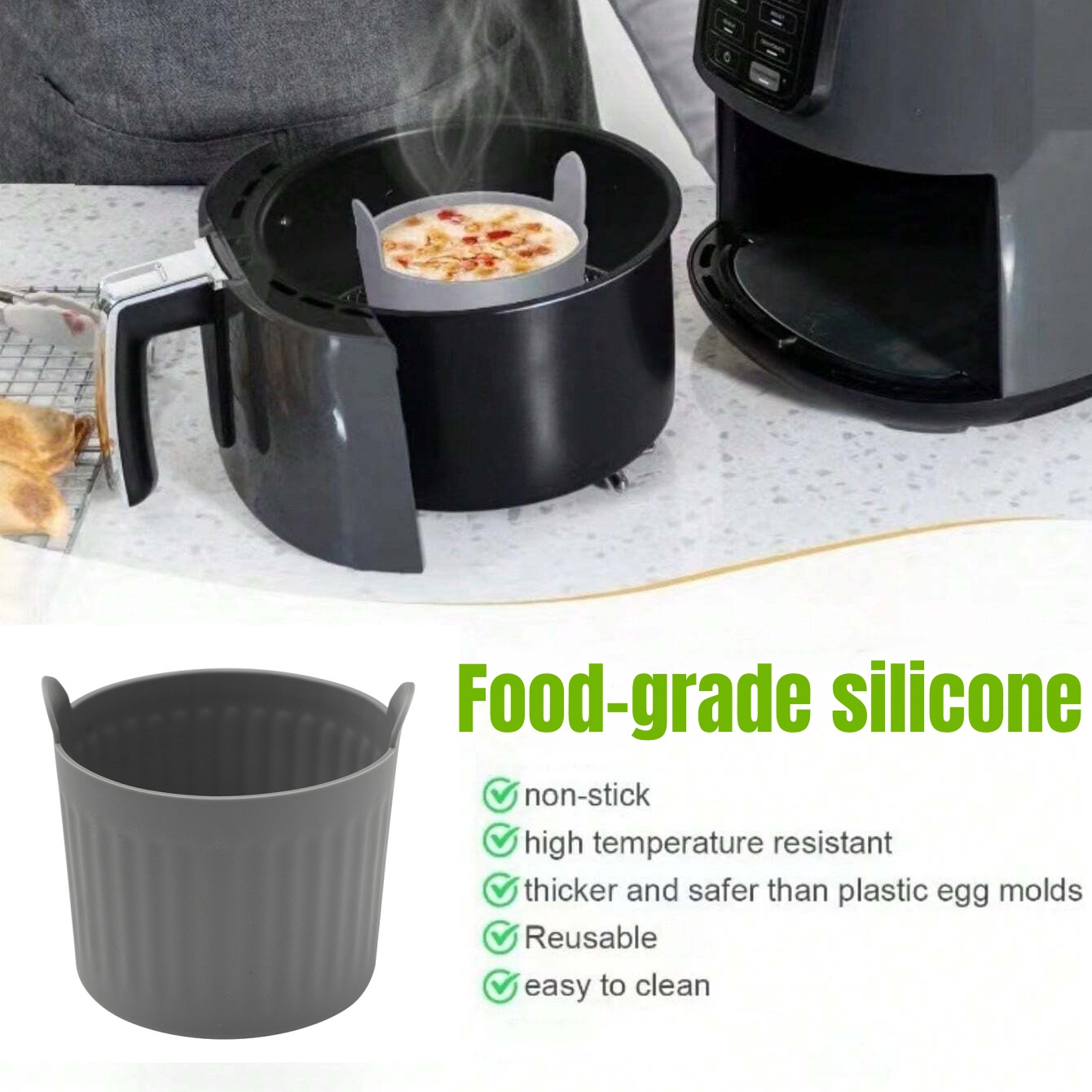 4Pcs Silicone Air Fryer Baking – Rotary Bakery Oven Bewertung und Preis