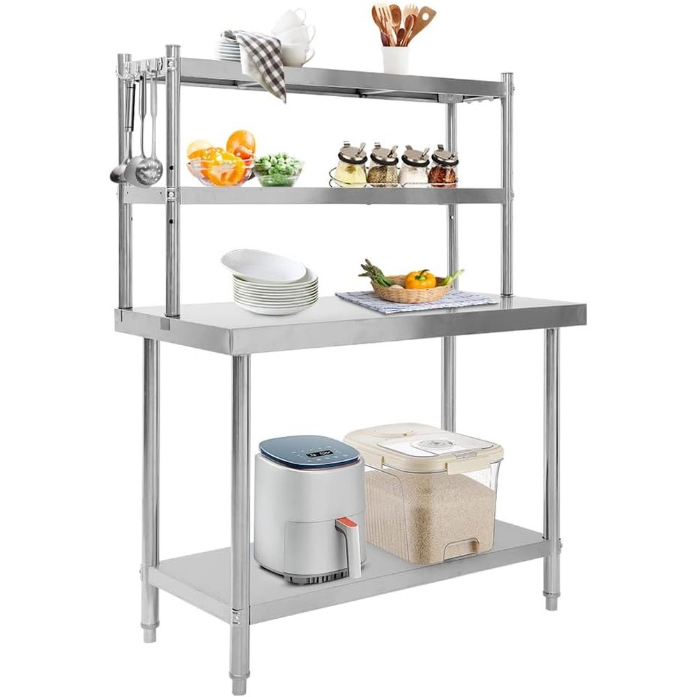 48x24 Stainless Steel Kitchen  – Commercial Kitchen Tables Bewertung und Preis