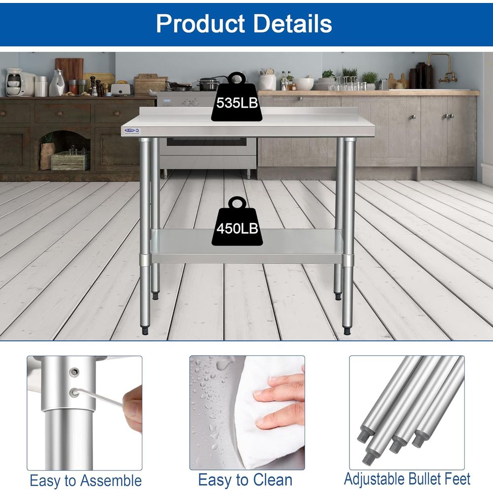 Stainless Steel Commercial Kit – Commercial Kitchen Backsplash Bewertung und Preis